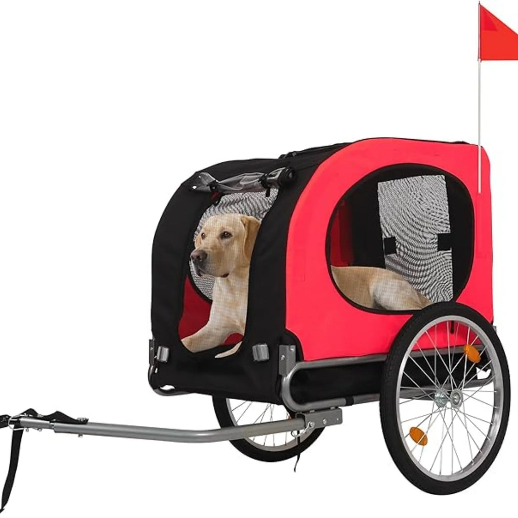 Bike Trailer for Medium & Large Dogs for Bicycle & Jogger